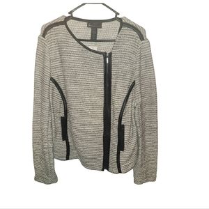 Leather and knit blazer NWT from Lane Bryant